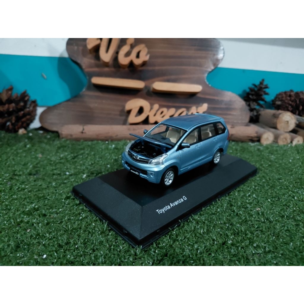 Diecast Miniatur Toyota Avanza G biru skala 1:43