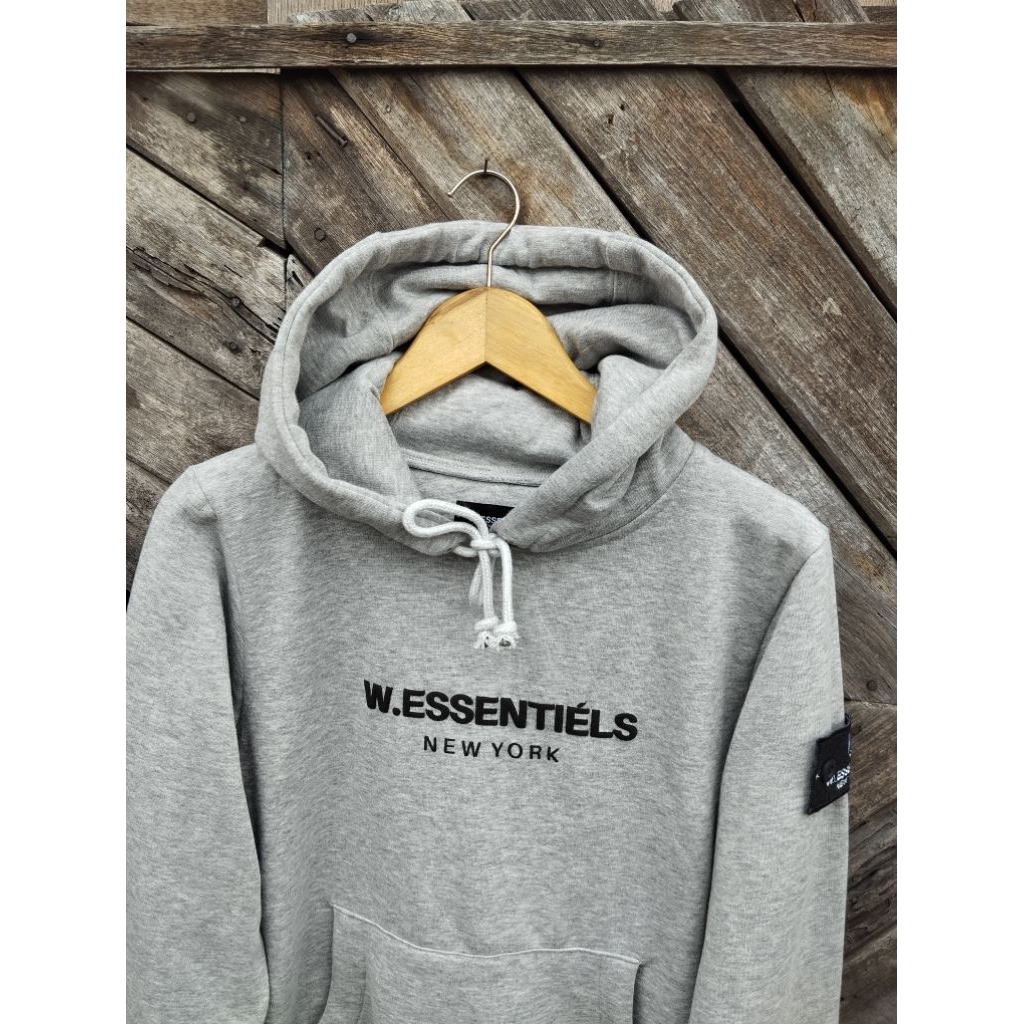 HOODIE W.ESSENTIELS GREY ( SIZE S )