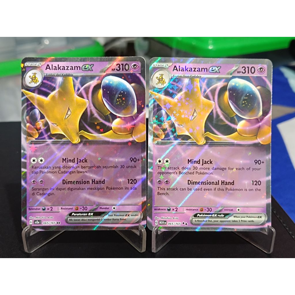 kartu pokemon TCG ori Alakazam ex RR Indonesia English