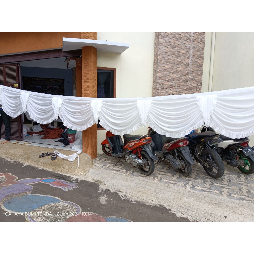 rumbai tenda terop panjang 3 meter | rumbai tenda | rumbai rumbai | renda tenda | hiasan tenda