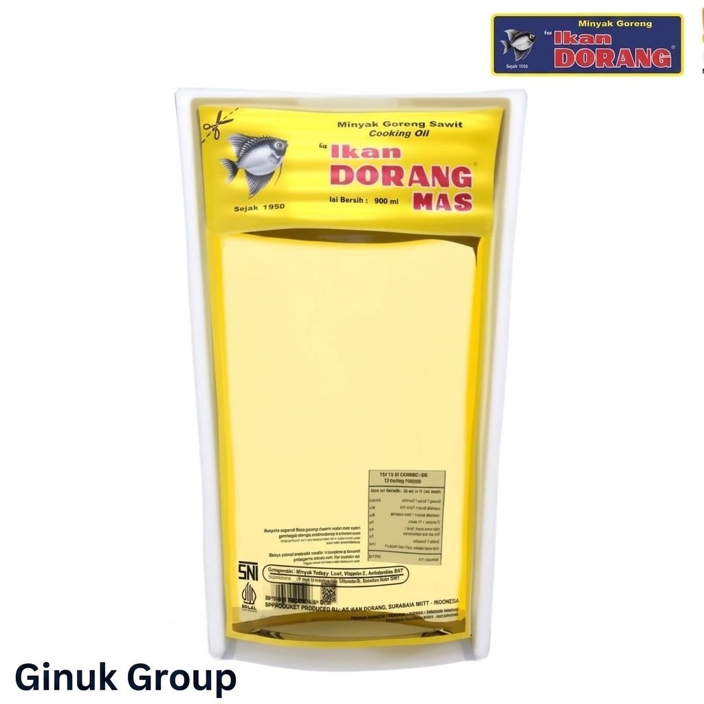 minyak goreng sawit premium ikan dorang mas 950ml
