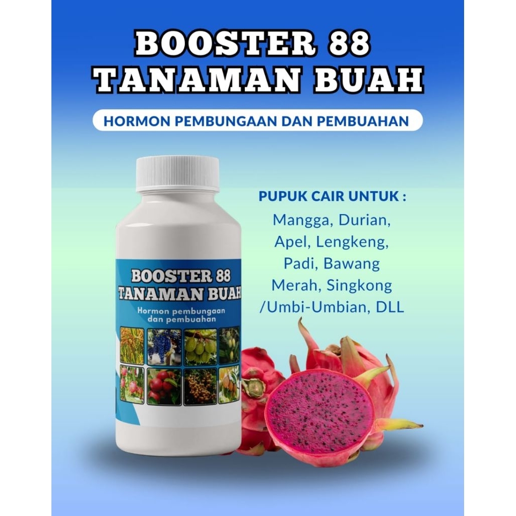 Boster 88 1 liter penyubur buah lebat untuk mangga lengkeng durian mangga apel padi bawang merah.