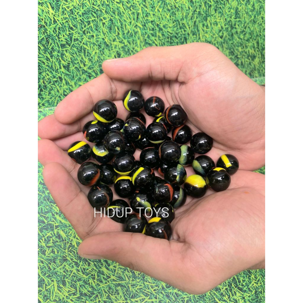 50 PCS KELERENG / GUNDU HITAM POLET