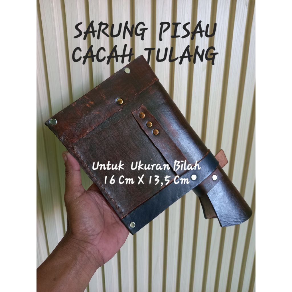 Sarung Pisau Cacah Serangka Pisau Kulit Vegtan