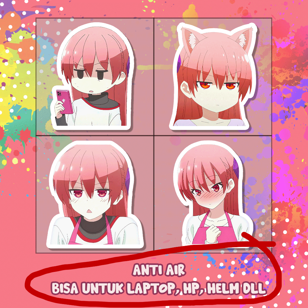 Stiker Tsukasa Yuzaki Tonikaku Kawaii Sticker Lucu Murah