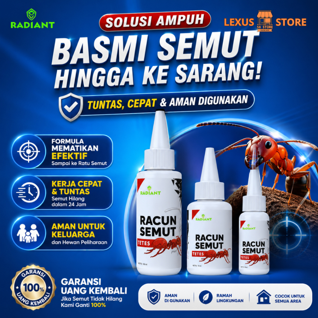 RACUN PEMBASMI SEMUT SUPER AMPUH OBAT RACUN ANTI SEMUT PENGUSIR SEMUT MERAH SEMUT RANGRANG PEMBASMI