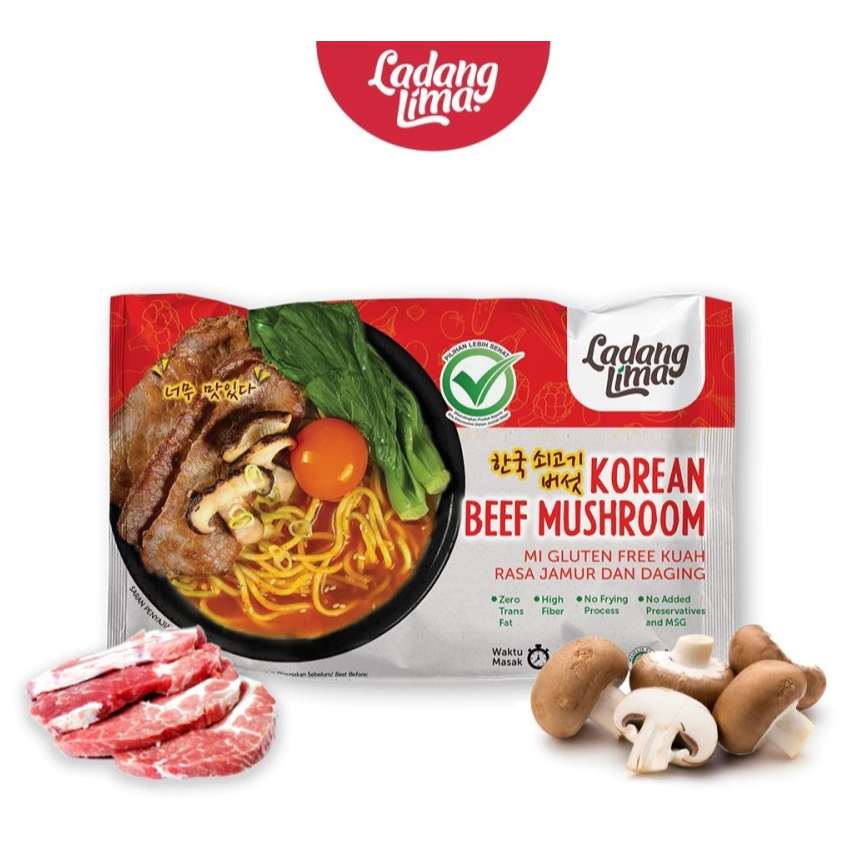 Mie Korea 94g - Gluten Free Noodle Ladang Lima - Ladang lima Ramen Korea - Ladang Lima korean noodle