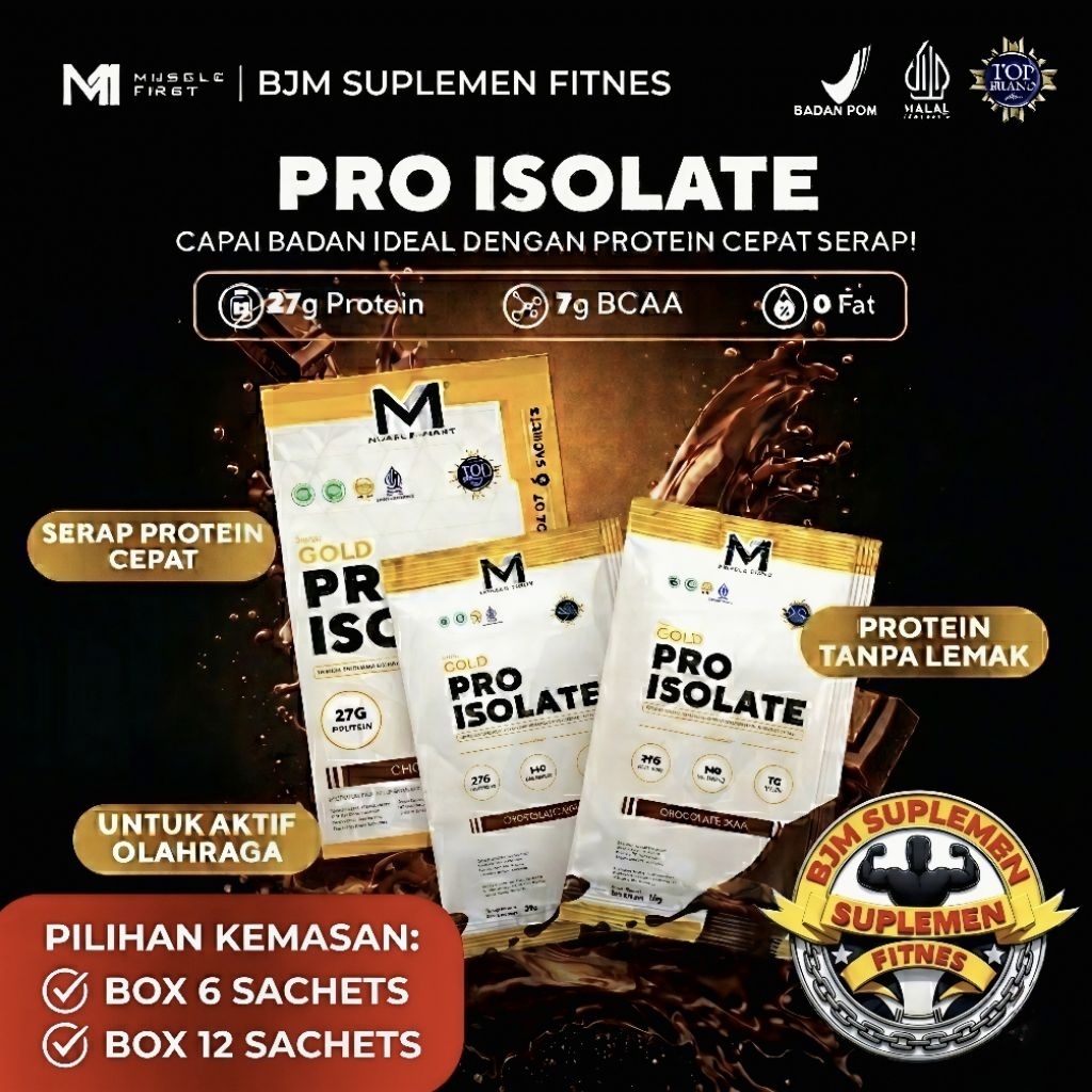 (BOX) MUSCLE FIRST M1 PRO ISOLATE Kemasan Box, Pro Isolate Box