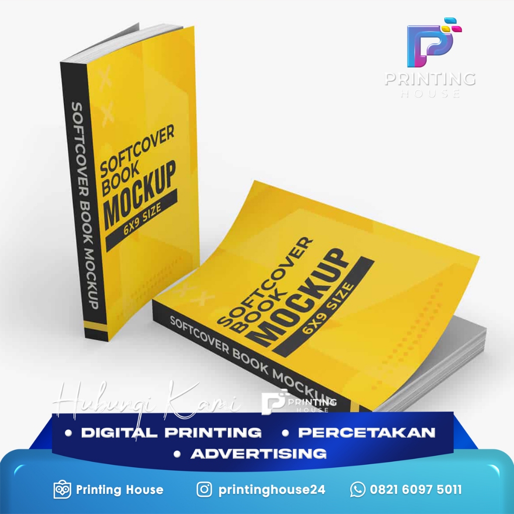 Jasa Cetak Buku Softcover | Custom Isi & Cover | Jilid Lem Panas