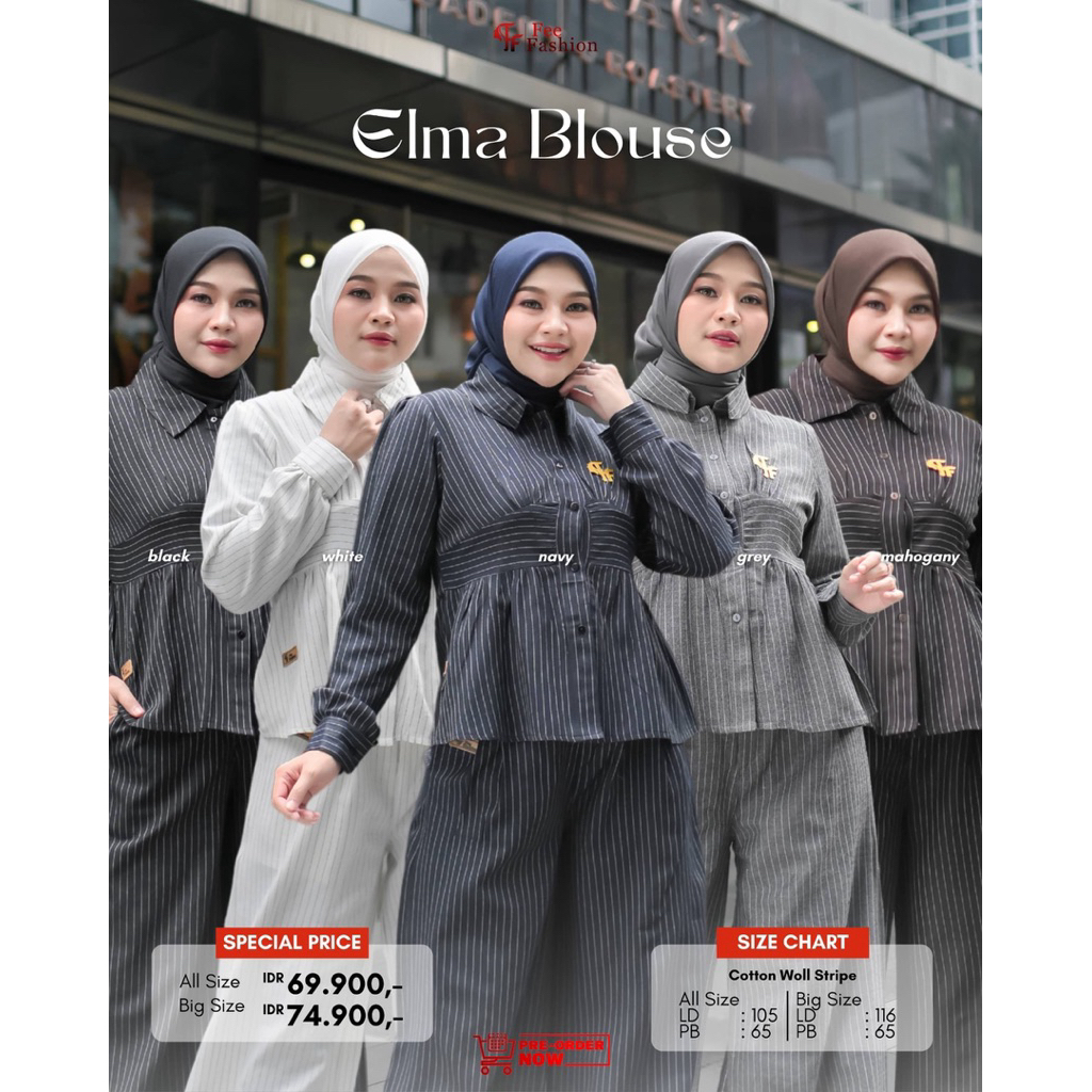 Fee Fashion - Kemeja Wanita / Blouse / Elma Blouse Fee Fashion