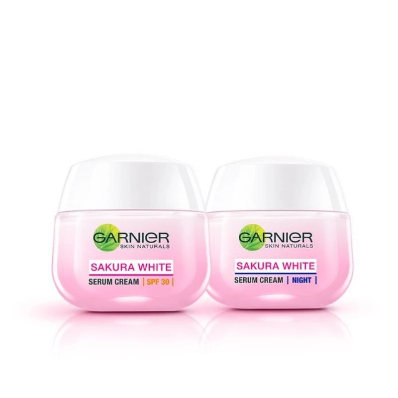 (50 ml) Garnier Day Cream Krim Siang Sakura Glow Hyaluron Ceramide Serum Day Cream Krim Siang 50 ml