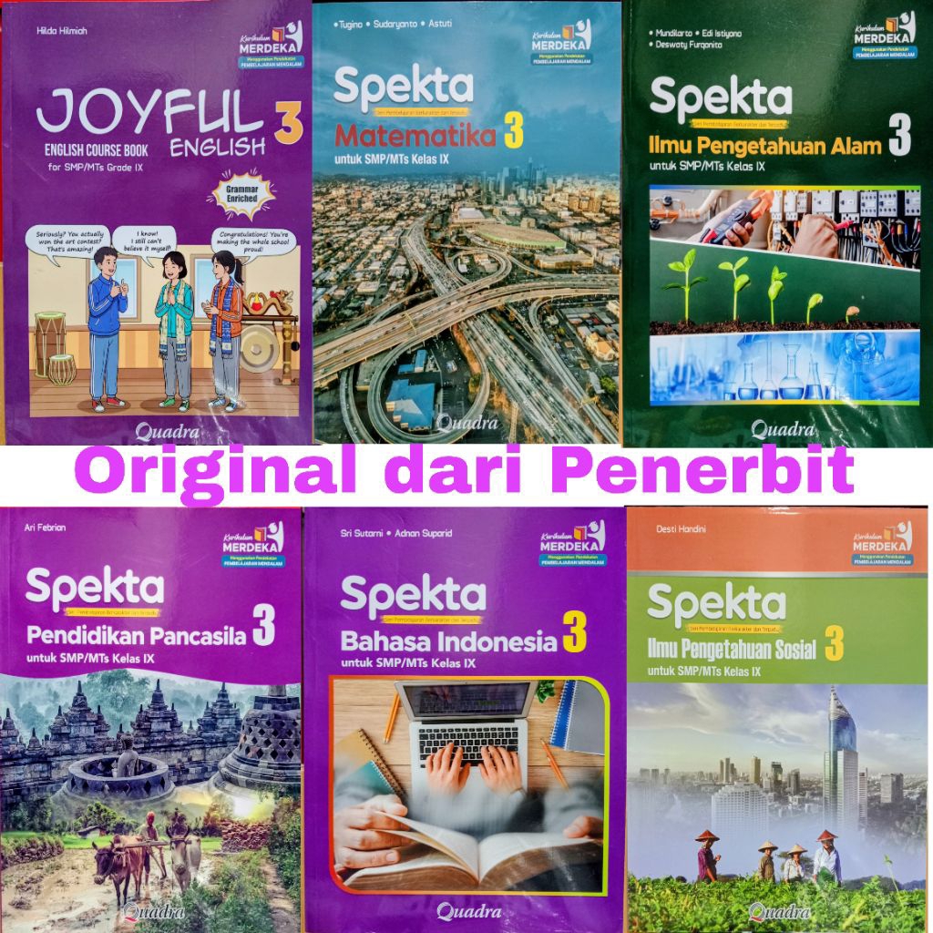 Original Matematika Joyful English Seni Tari Bahasa Indonesia IPA IPS Pendidikan Pancasila Informati