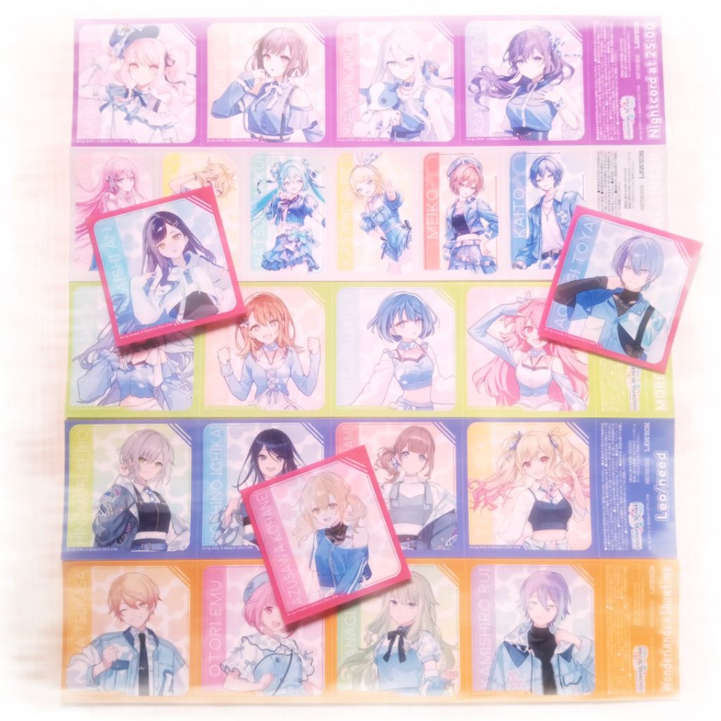 [READY STOCK] Clearfile & Clearsheet Card Project Sekai Official Merchandise Lawson Collab