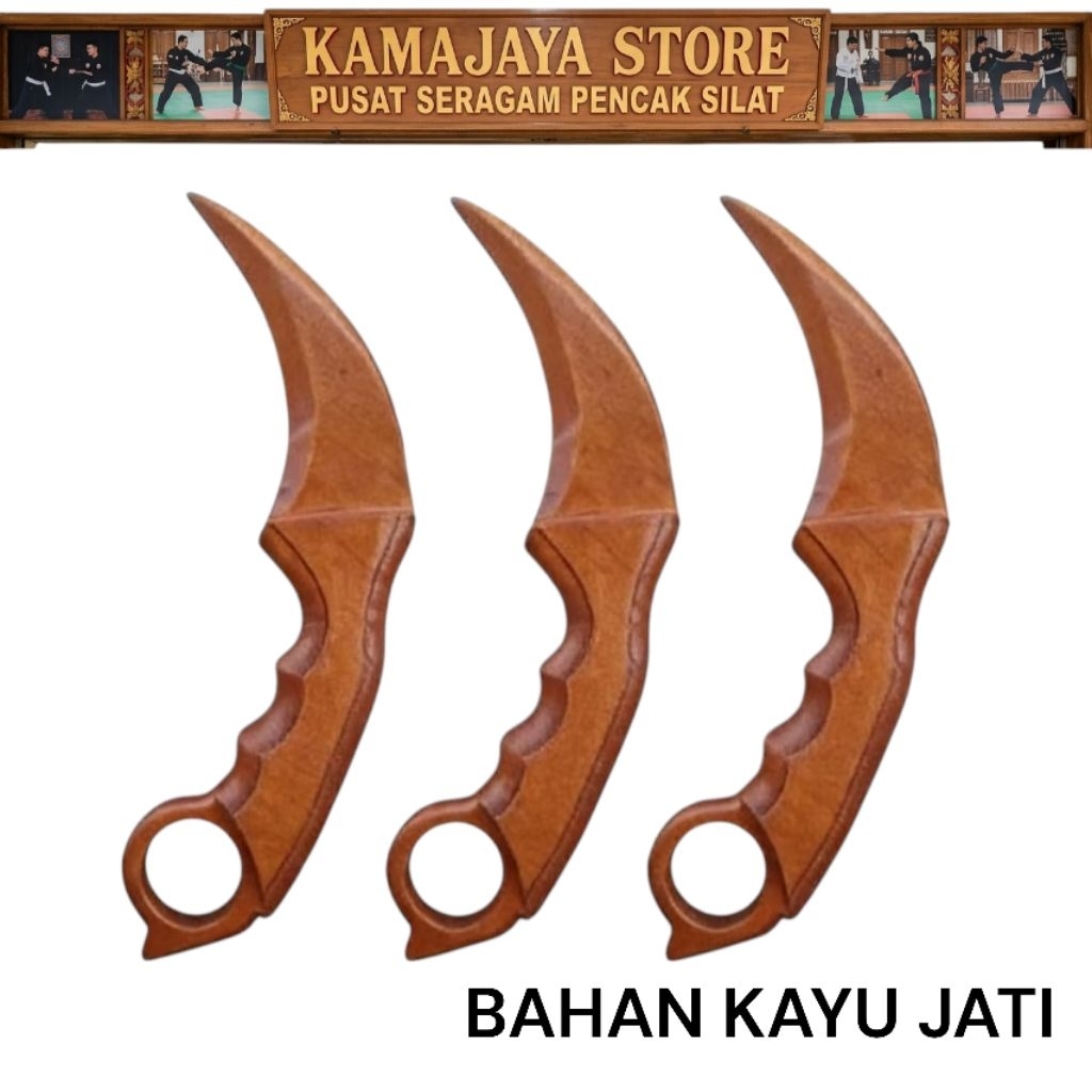 Kerambit Kayu jati Untuk latihan Silat