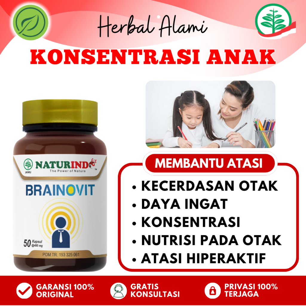 Herbal Daya Ingat Anak Kecerdasan Otak Suplemen Daya Ingat Anak
