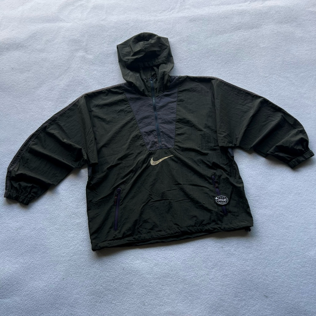 Vintage 90s Anorak NIKE Big Swoosh Windbreaker