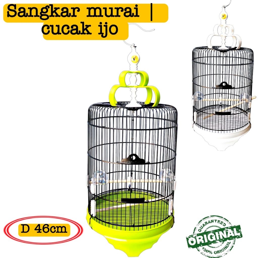 Sangkar burung besi sangkar burung kacer |poskay|murai sangkar jumbo D46cm