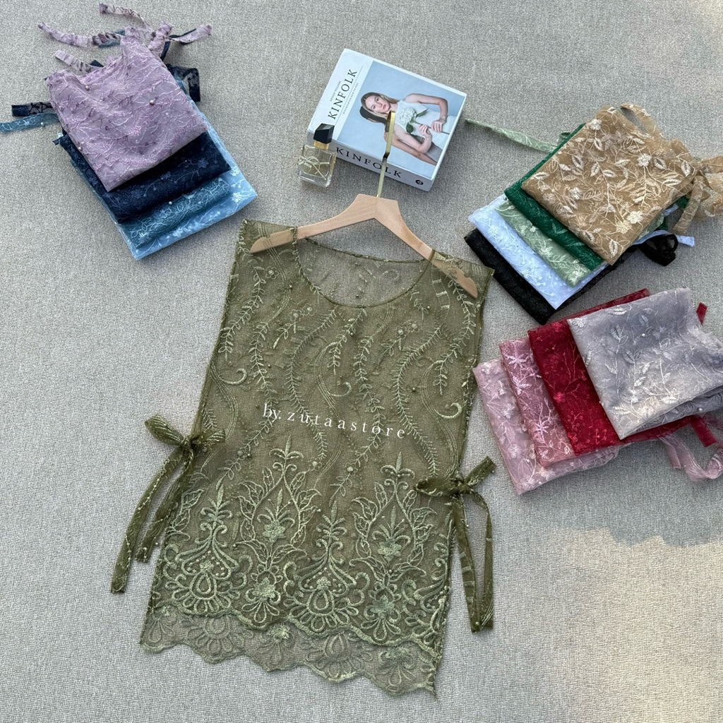 VEST ROMPI BRUKAT TILE | ATASAN ROMPI | VEST TILE KONDANGAN