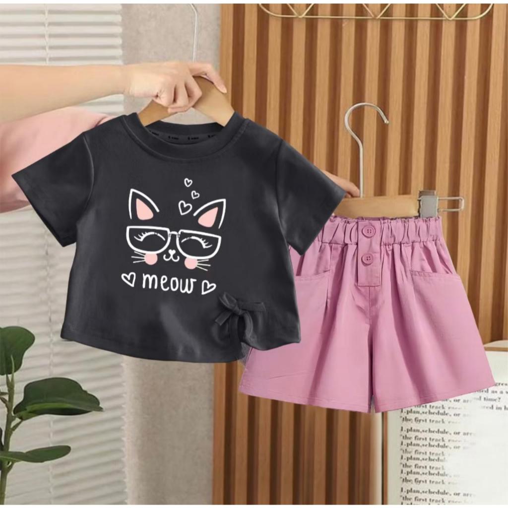 Set Baju Anak Perempuan Setelan Anak Cewek Usia 1-12 Tahun
