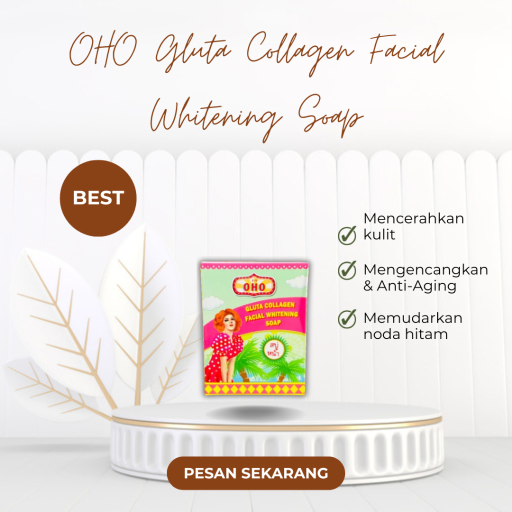 OHO SOAP GLUTA COLLAGEN FACIAL WHITENING ORIGINAL THAILAND