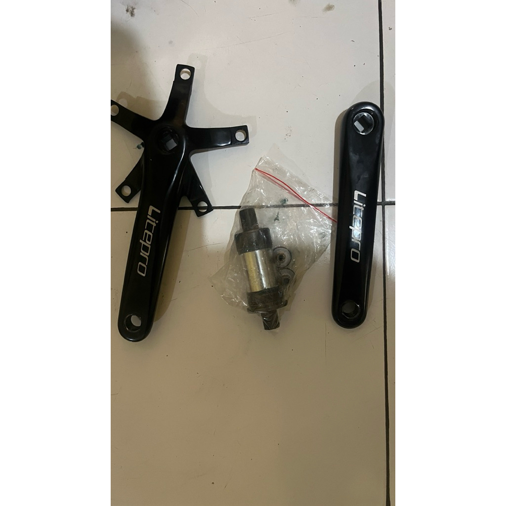 crank litepro sekaligus bb kotak