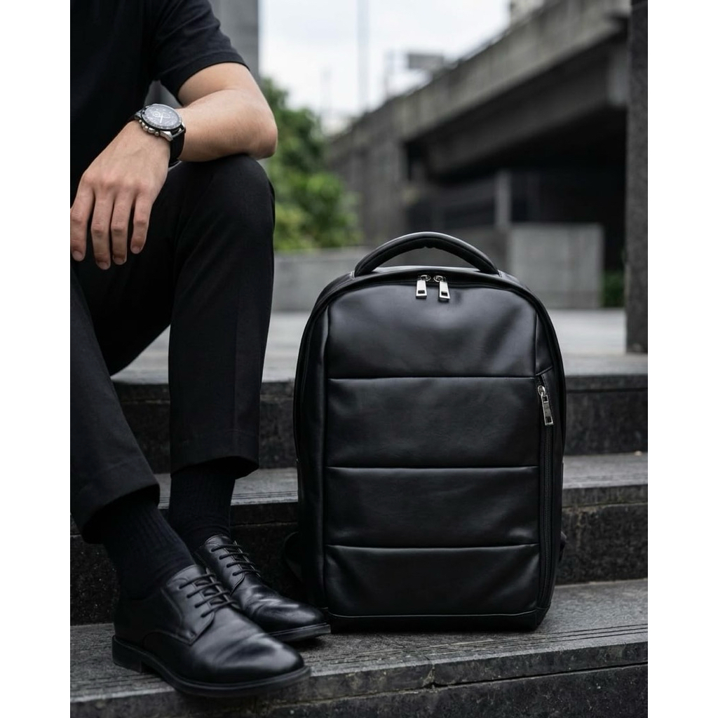CLARISSN TAS RANSEL KULIT PRIA WANITA MULTIFUNGSI / TAS RANSEL KULIT PRIA WANITA UKURAN BESAR KEKINI