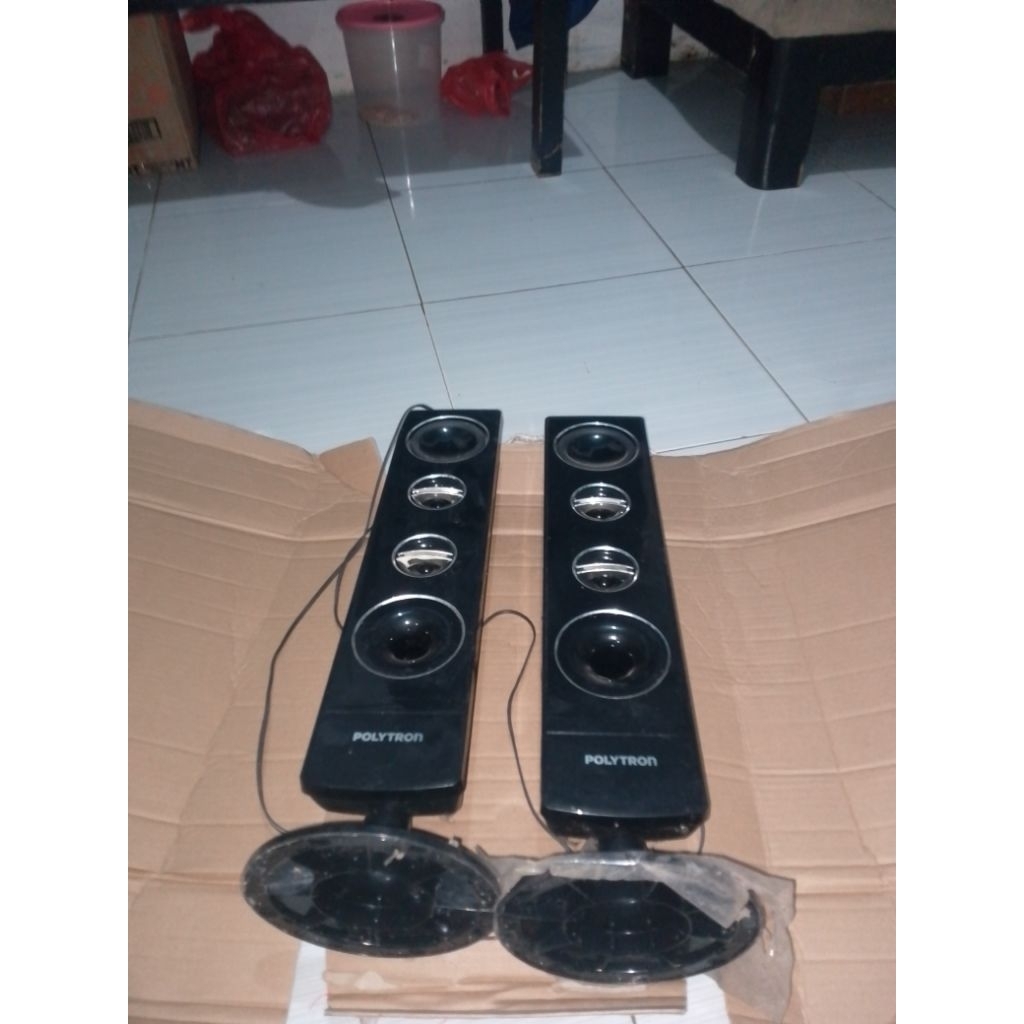 Speaker Tower Pasif LED TV Polytron 24-32 Inci,