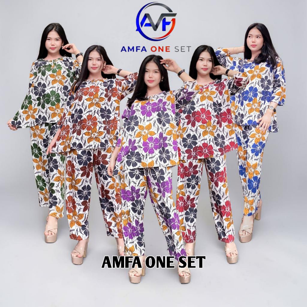 TERBARU SETELAN CP ONE SET MOTIF SUNAN KEKINIAN SETELAN CELANA PANJANG RAYON TEBAL KWALITAS PREMIUM 