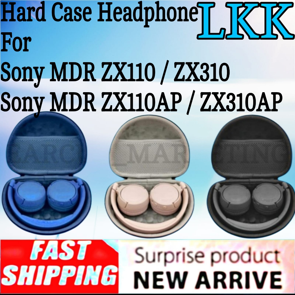 Tas Headphone / Hard Case Headphones Sony MDR ZX110AP - Sony MDR ZX 110AP - Sony MDR ZX110 AP - Sony