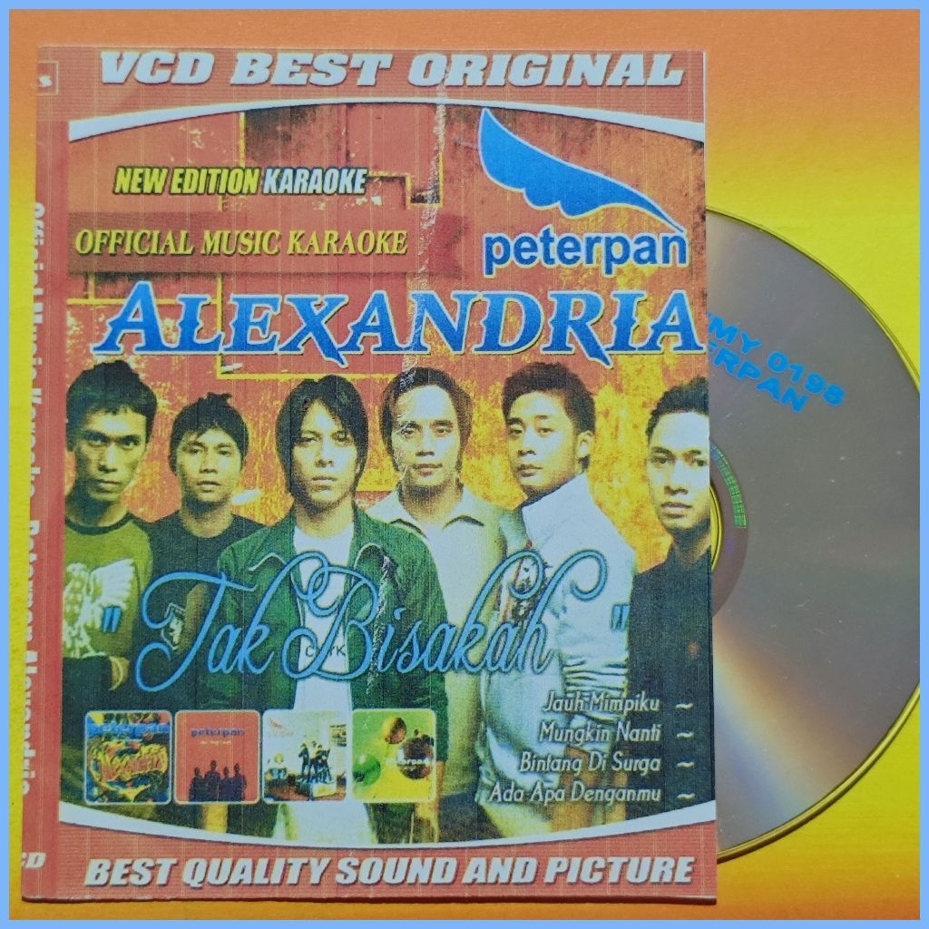Kaset VCD Musik 17 Lagu Pop Indonesia Peterpan Album Alexandria Album Pilihan Terpopuler
