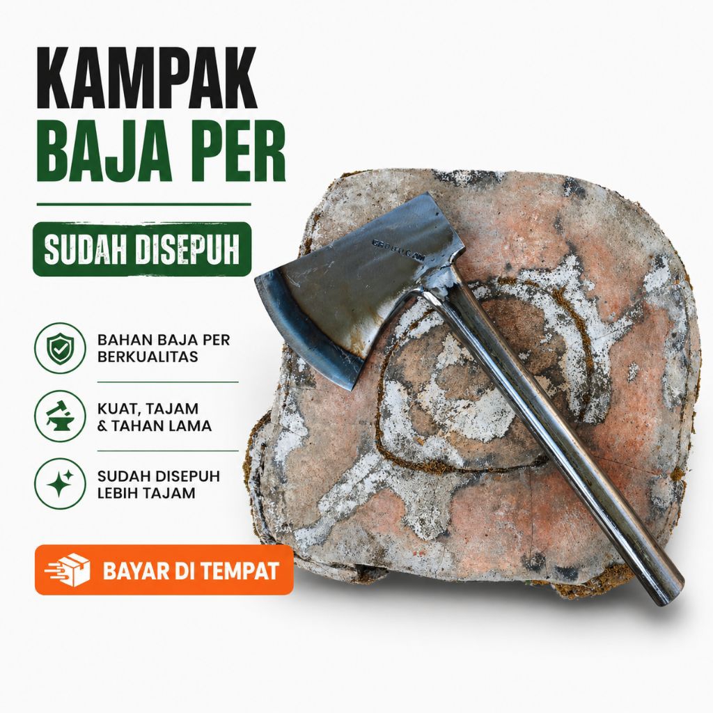 Kampak Kapak Kecil Baja Per Asli Gagang Besi Untuk Cacah Tulang Sudah Disepuh Harga Hemat
