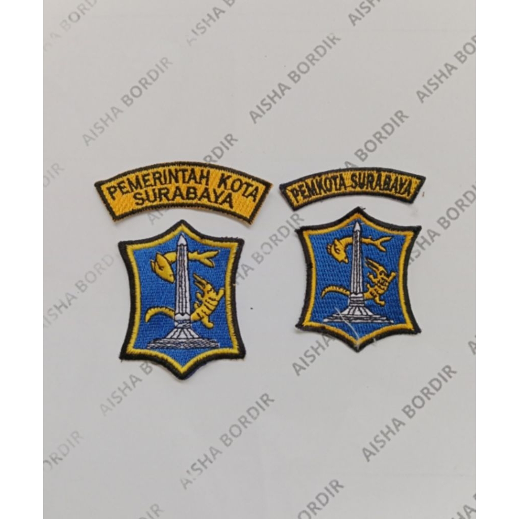 badge logo bet ASN kota surabaya bordir
