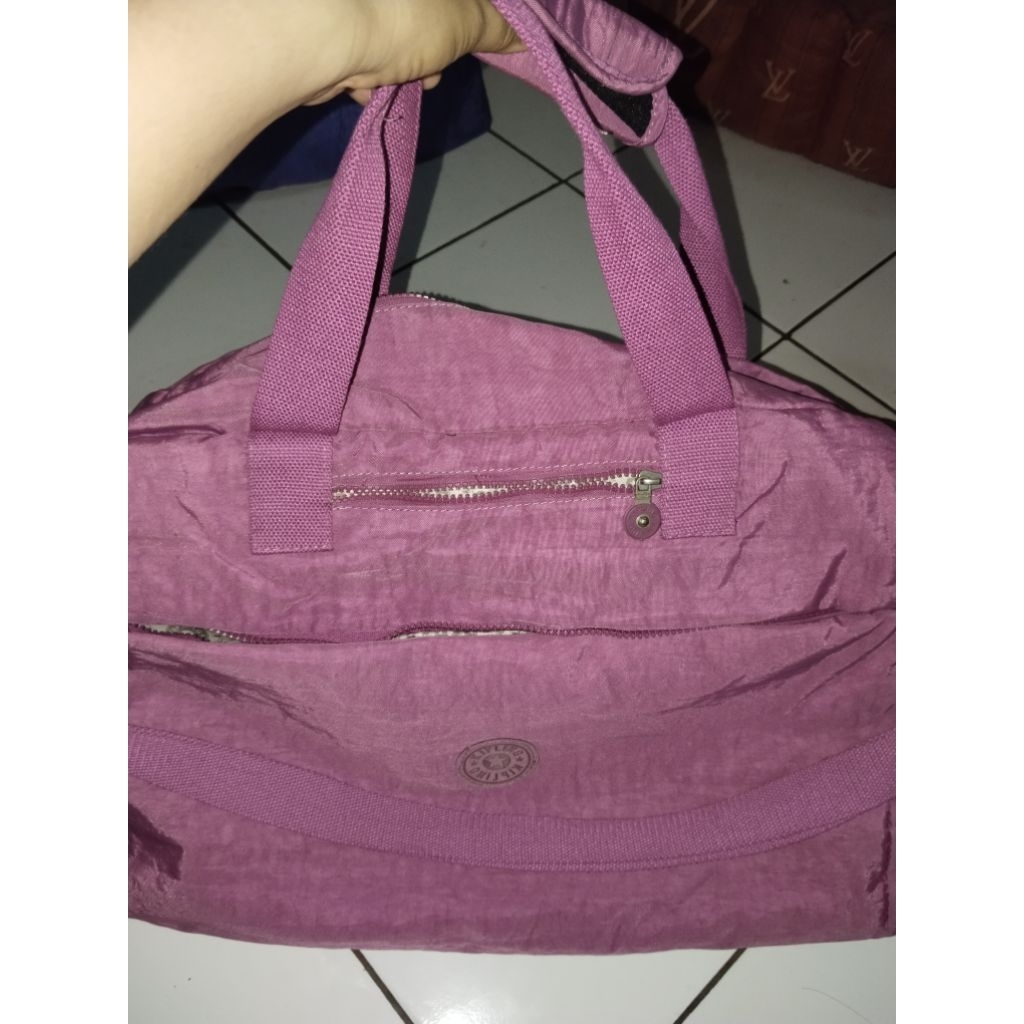 Tas Minggat Kipling Ungu Besar