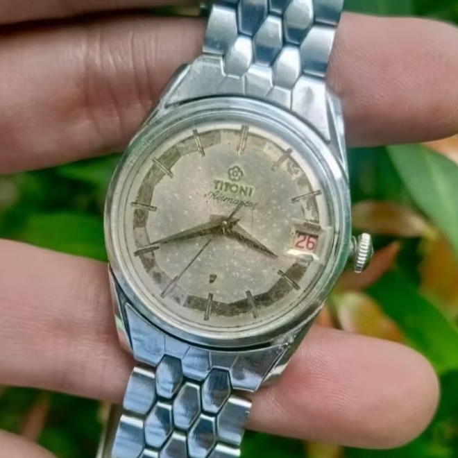 Jam Tangan Original Titoni Airmaster Vintage Manual Winding