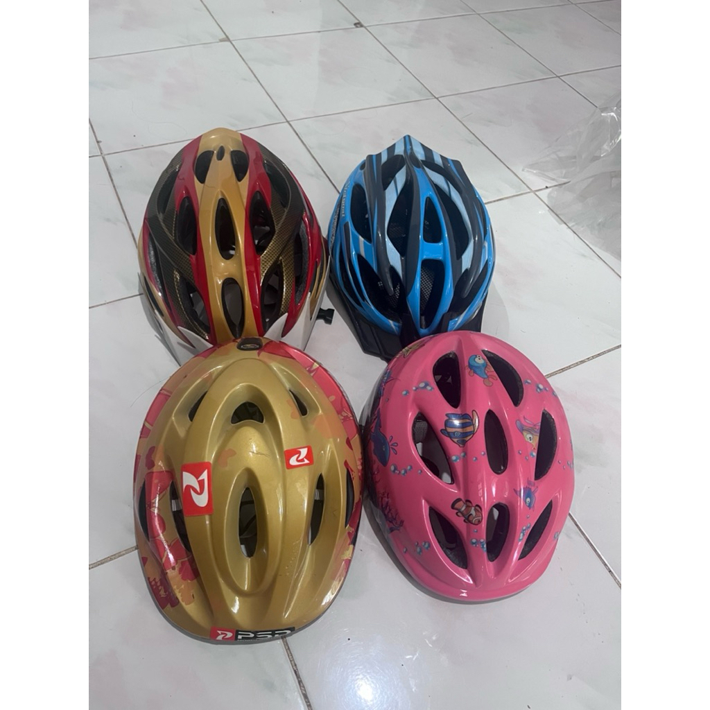 Helm Sepeda / Helm Gowes Dewasa & Anak – Kondisi Bekas Layak Pakai
