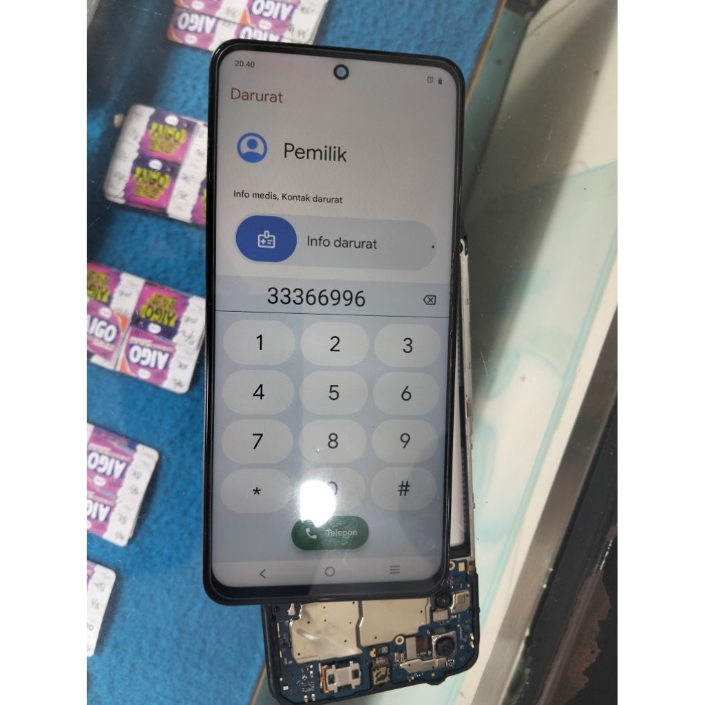 Lcd ori copotan vivo y29 plus frame