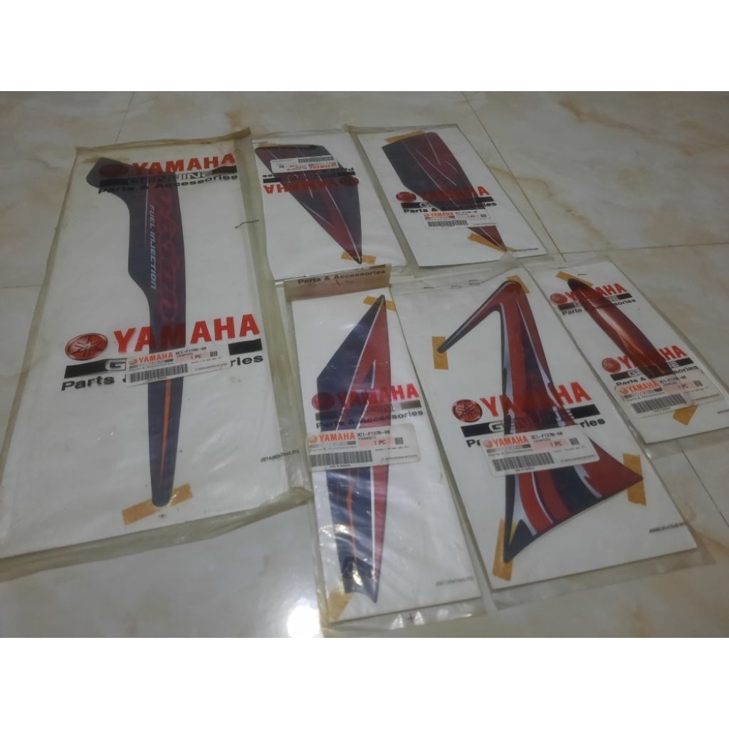 Striping Stiker Yamaha Vixion Old 2010 Merah Original YGP