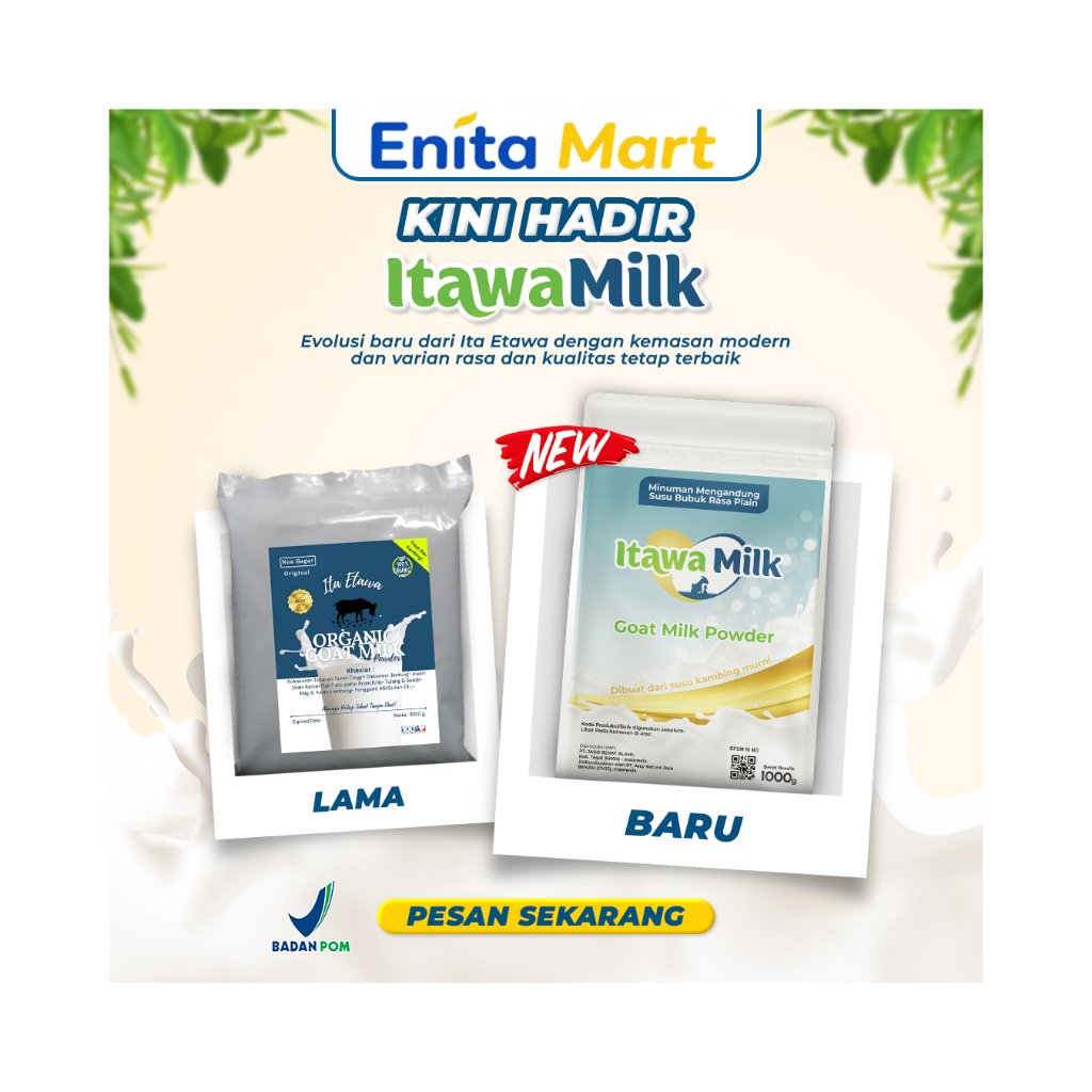 Ita Etawa - Itawa Milk Susu Kambing Etawa Organik 1Kg Susu Etawa Bubuk Murni