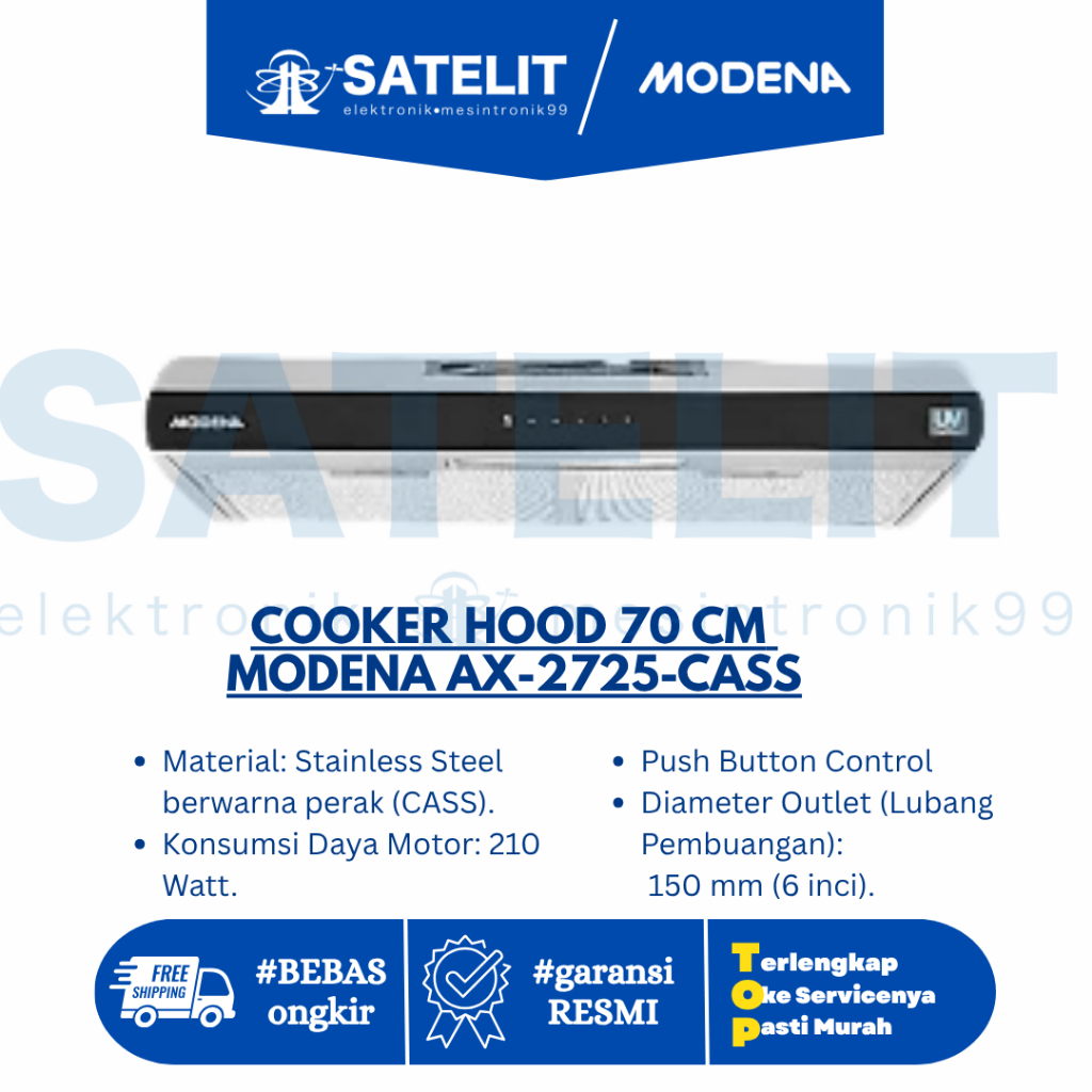 COOKER HOOD 70 CM MODENA AX-2725-CASS