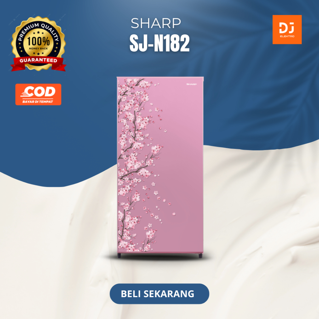 SHARP SJ-N182 KULKAS 1 PINTU DESAIN MINIMALIS (SJN 182/SJ 182/SJN182D)