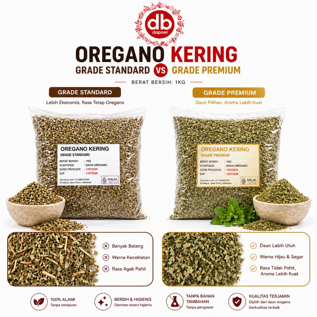 Oregano kering 1kg | Dried Oregano Leaves 1kg