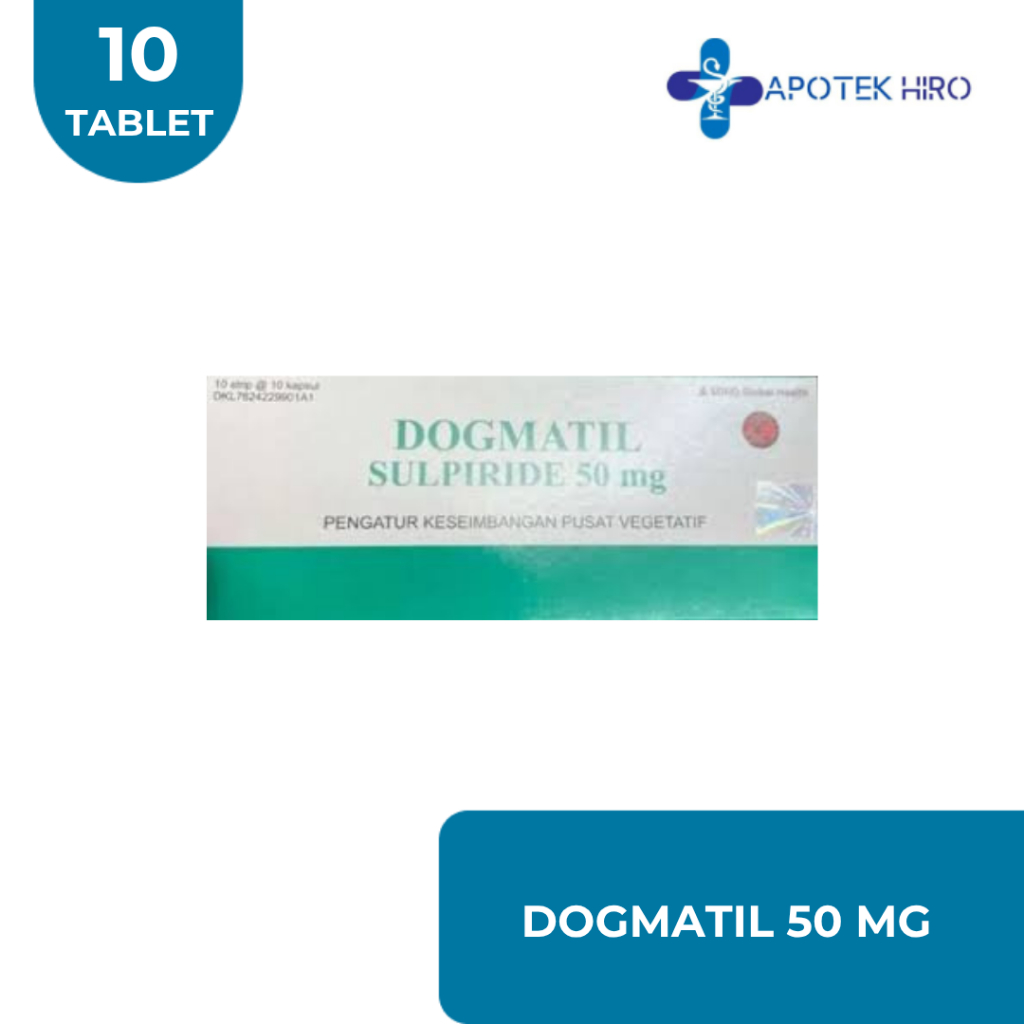 DOGMATIL 50 MG 1 STRIP @ 10 KAPSUL