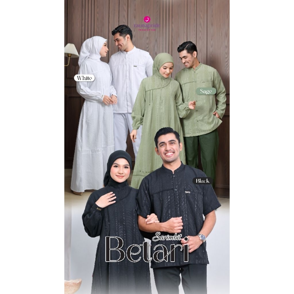 Sarimbit Betari By Raunapride/Gamis Dewasa/Gamis Rauna/Gamis Cantik/Gamis Murah