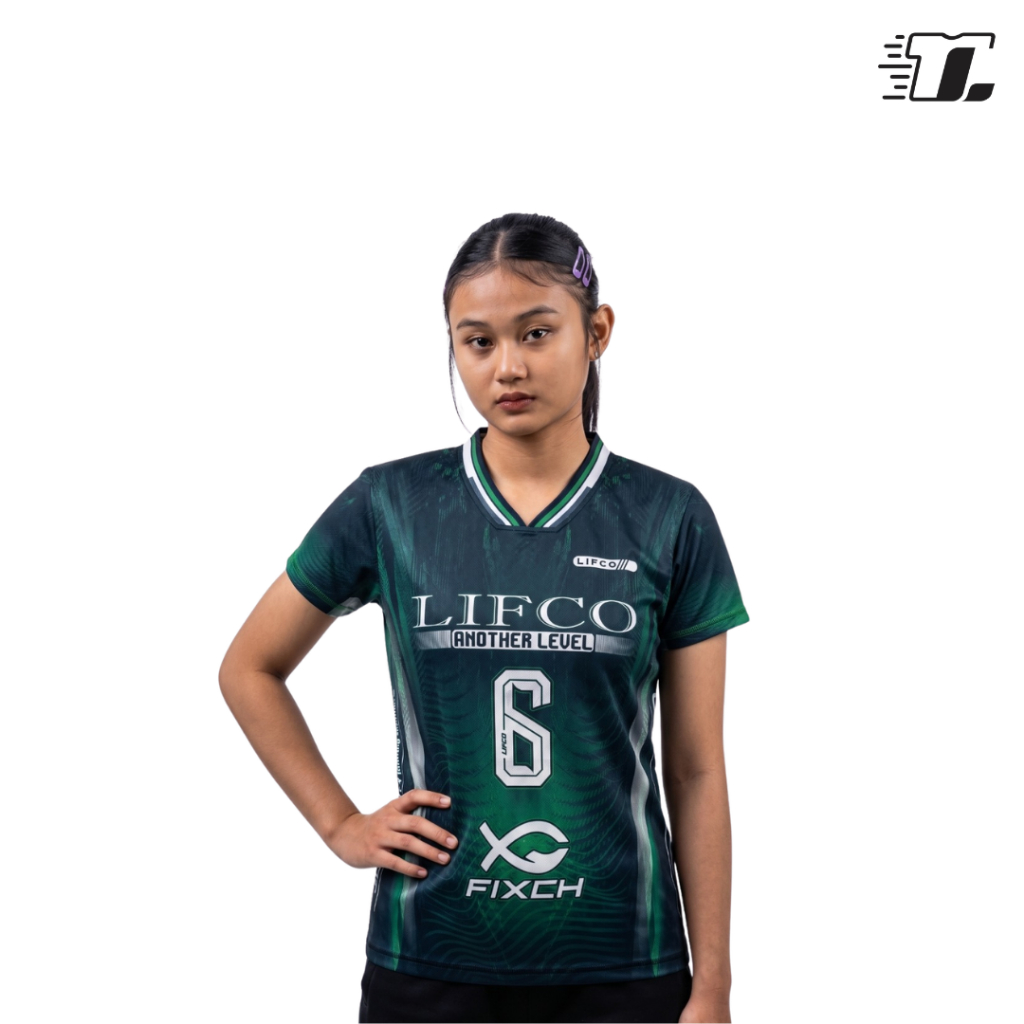 Lifco Jersey Voli Cewek Premium  Full Printing Arimbi SeriesHijau