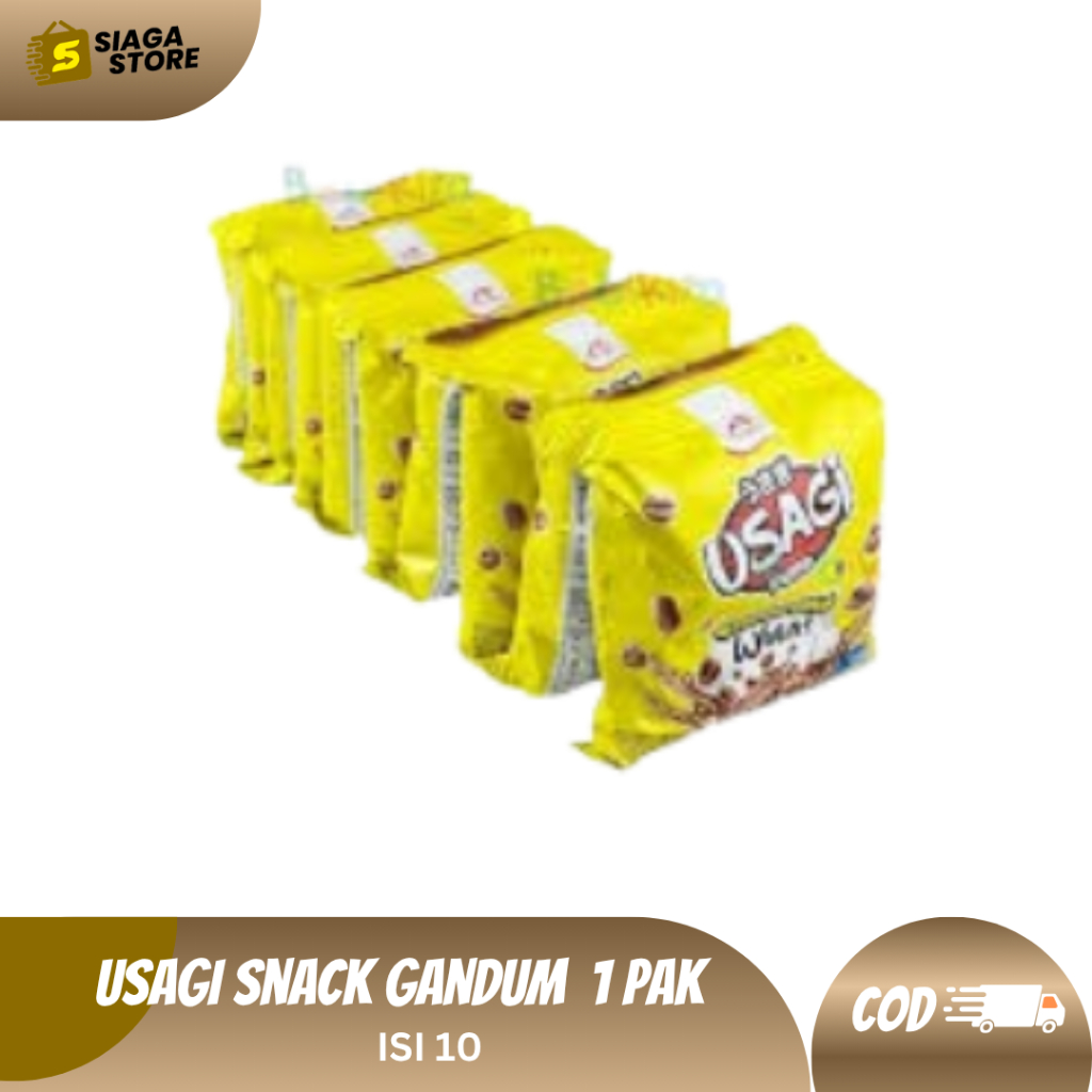 Usagi 1 PAK ISI 10 Snack Gandum Puff Caramel Coklat [BELI BANYAK LEBIH HEMAT]