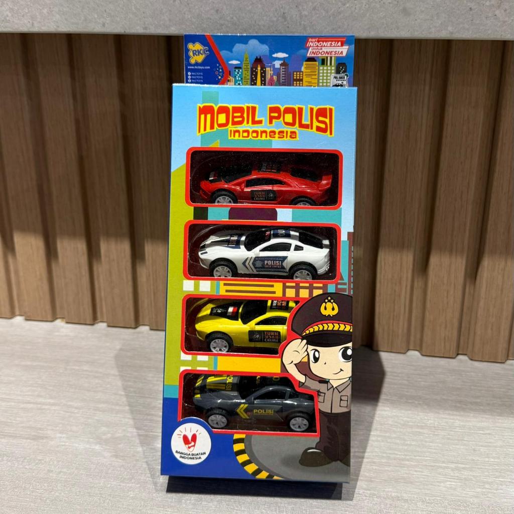 Mainan Mobil Polisi Indonesia Diecast Police Car