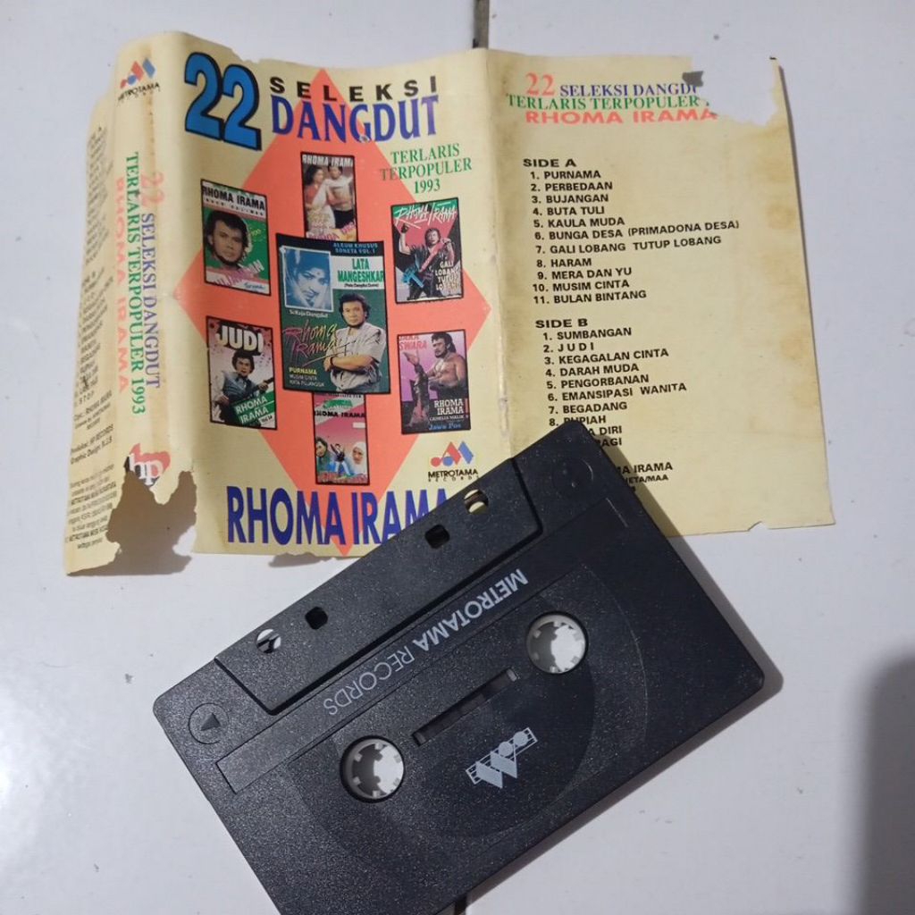 kaset pita rhoma irama 22 seleksi dangdut
