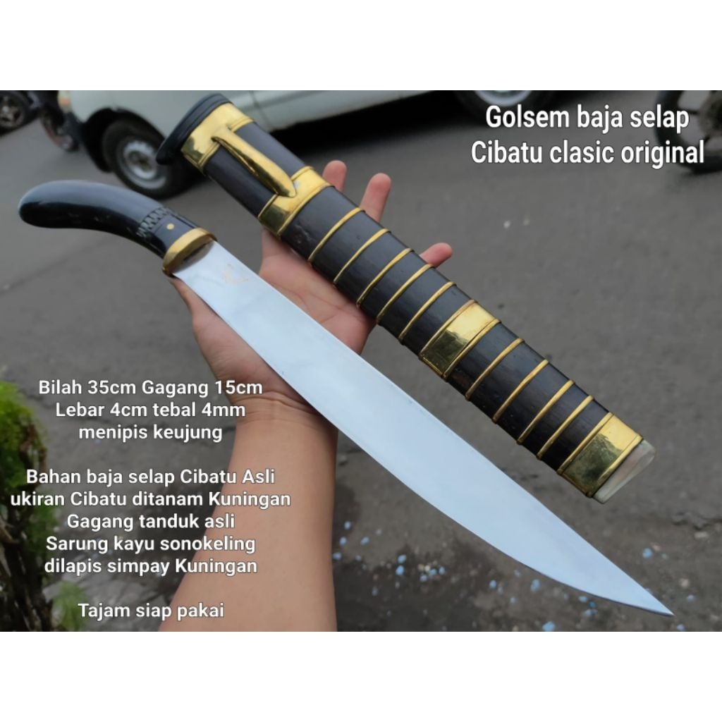GOLOK PISAU SEMBELIH BAJA SELAP 35 dan 40 cm