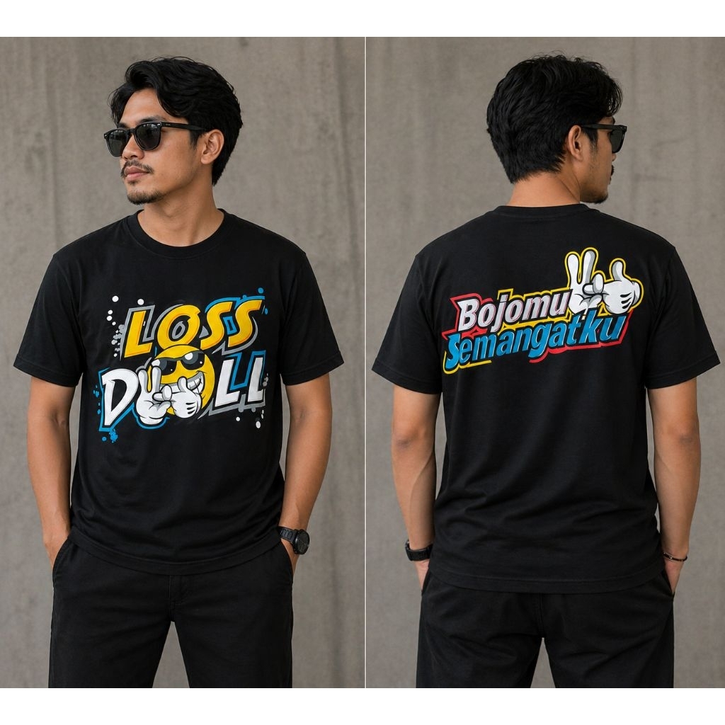Kaos los doll Katun Lembut dan Adem, Nyaman Dipakai Sehari-hari