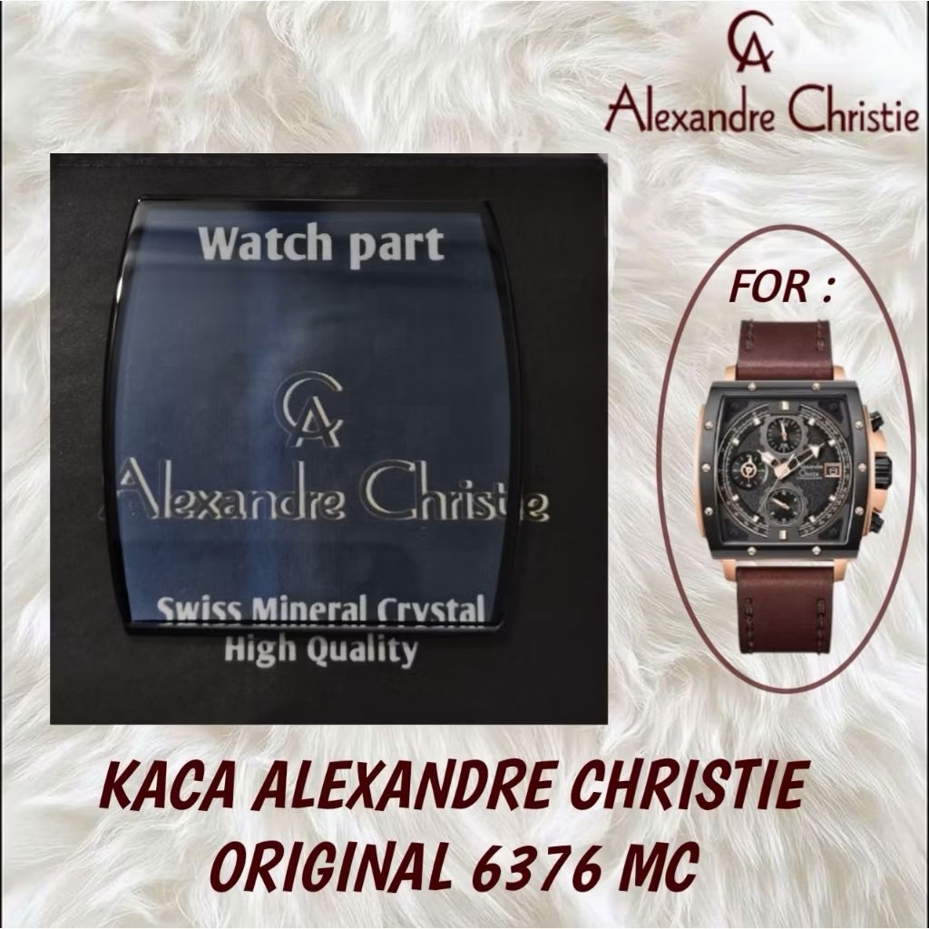 KACA JAM TANGAN ALEXANDRE CHRISTIE 6376 MC ORIGINAL / KACA AC 6376 PRIA / KACA ALEXANDRE CHRISTIE OR